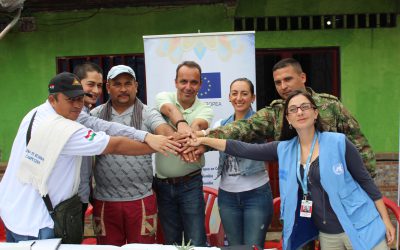 Gracias a la suma de esfuerzos, se inauguró una infraestructura piscícola en el ETCR de Miravalle, Caquetá