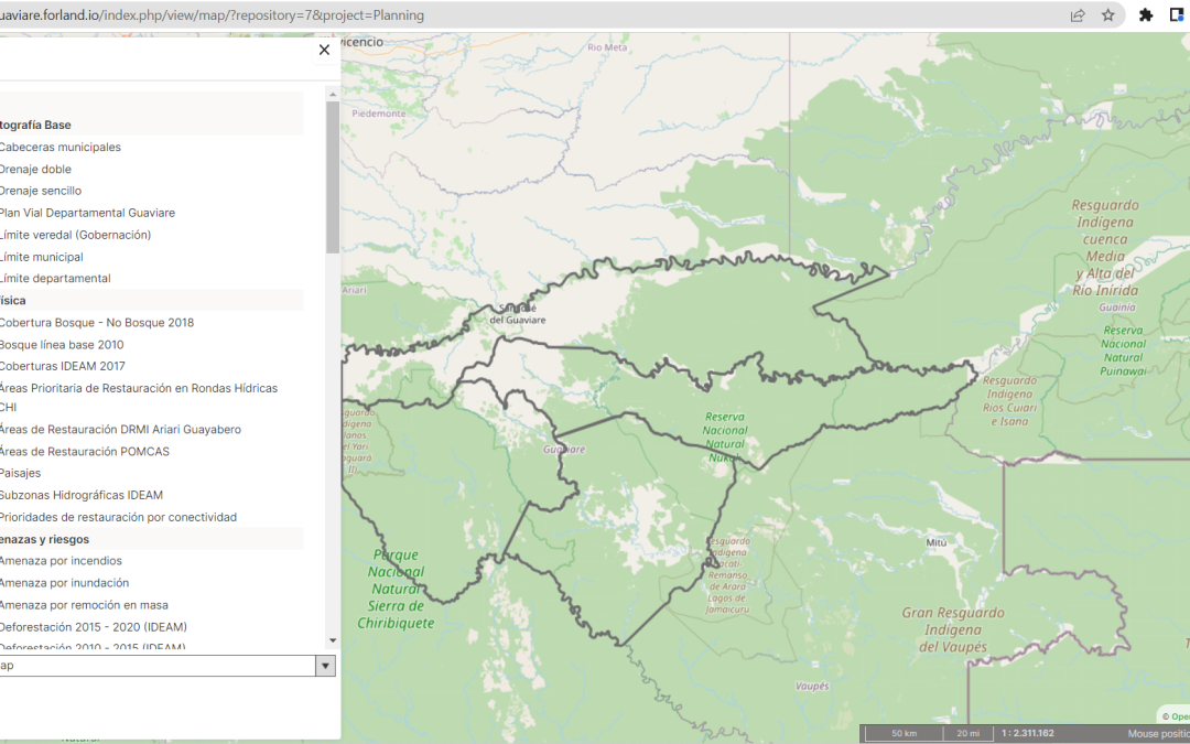 FORLAND, una plataforma de apoyo al ordenamiento territorial en Guaviare